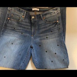 Ann Taylor Loft Polka Dot Modern Skinny Jean P16